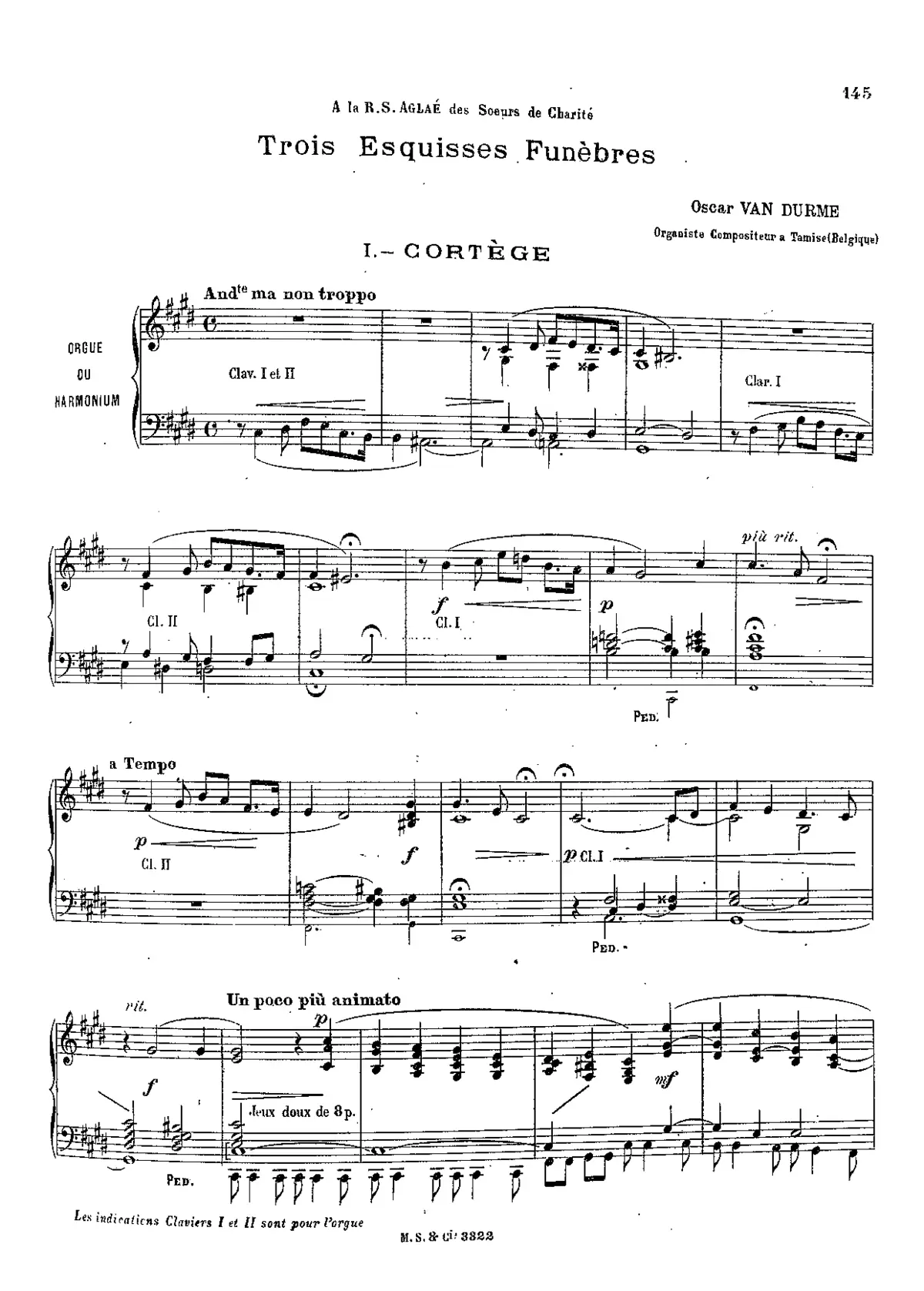 3 Esquisses Funèbres - Page 1