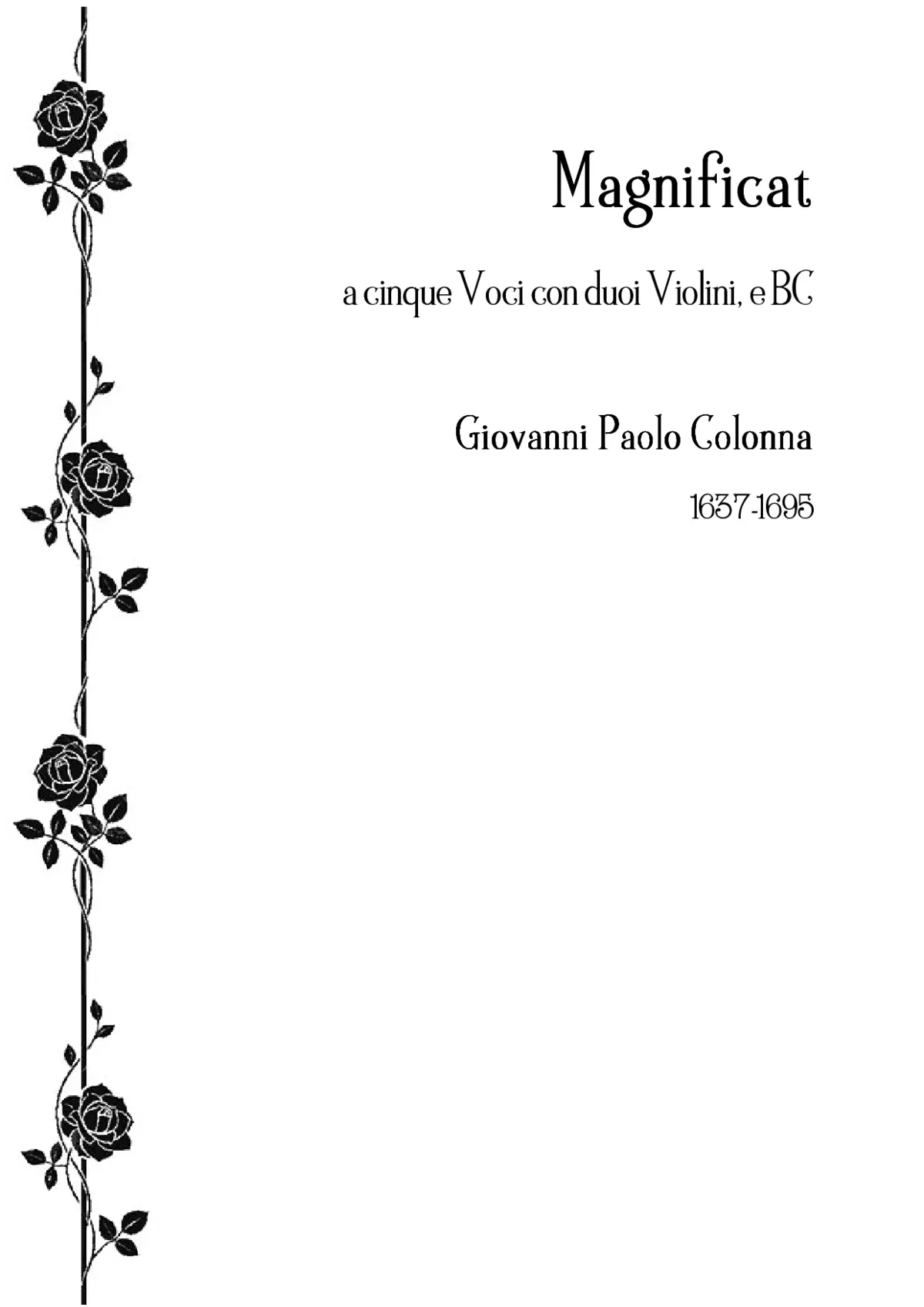 Magnificat a 5 - Page 1