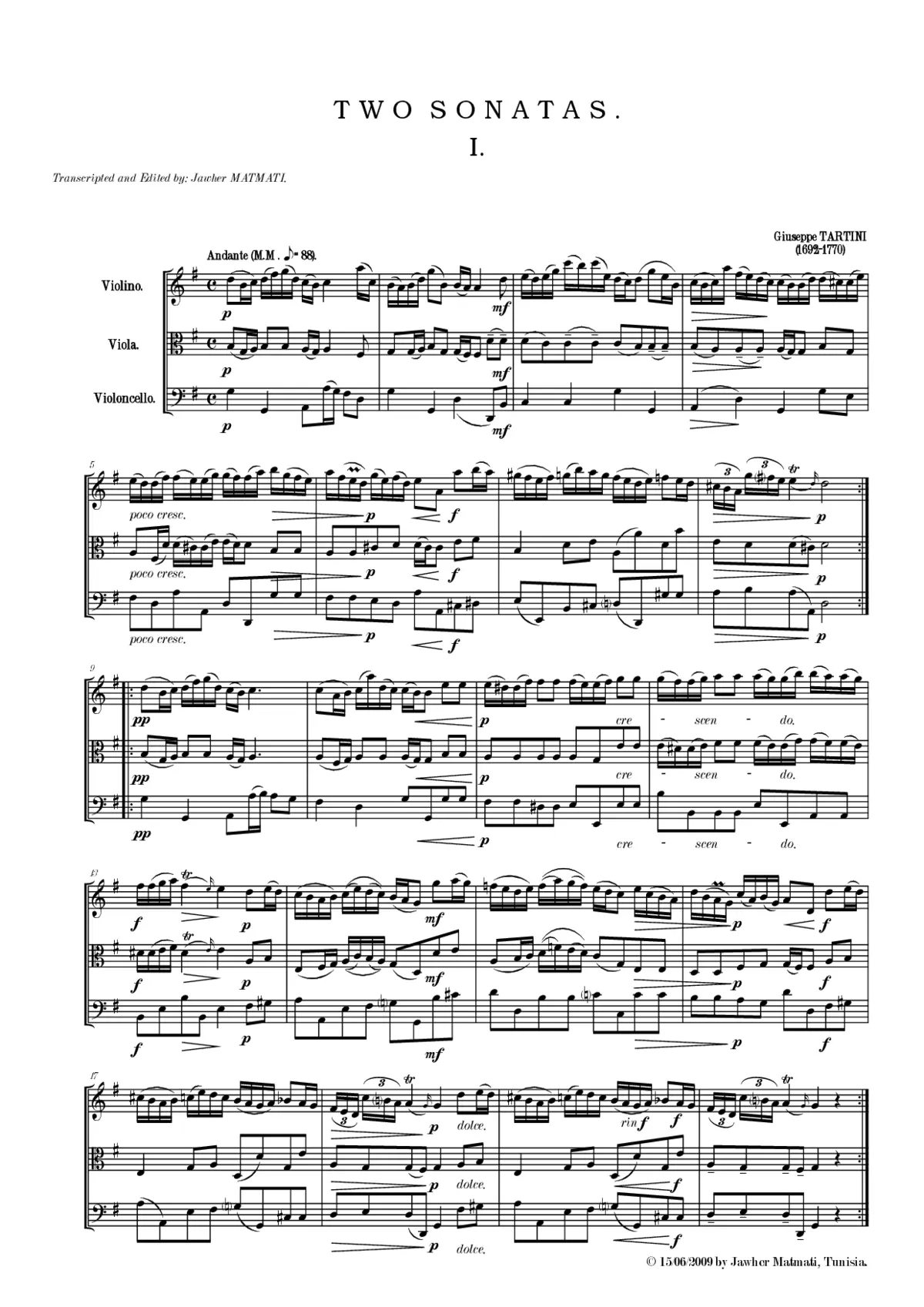Two Sonatas - Page 1