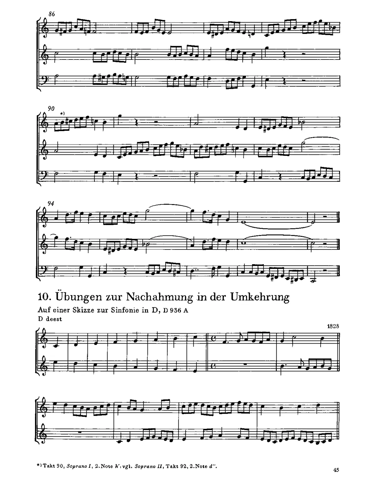 Imitation Exercises in Invertible Counterpoint - Page 1