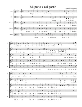 Mi parto e nel partir