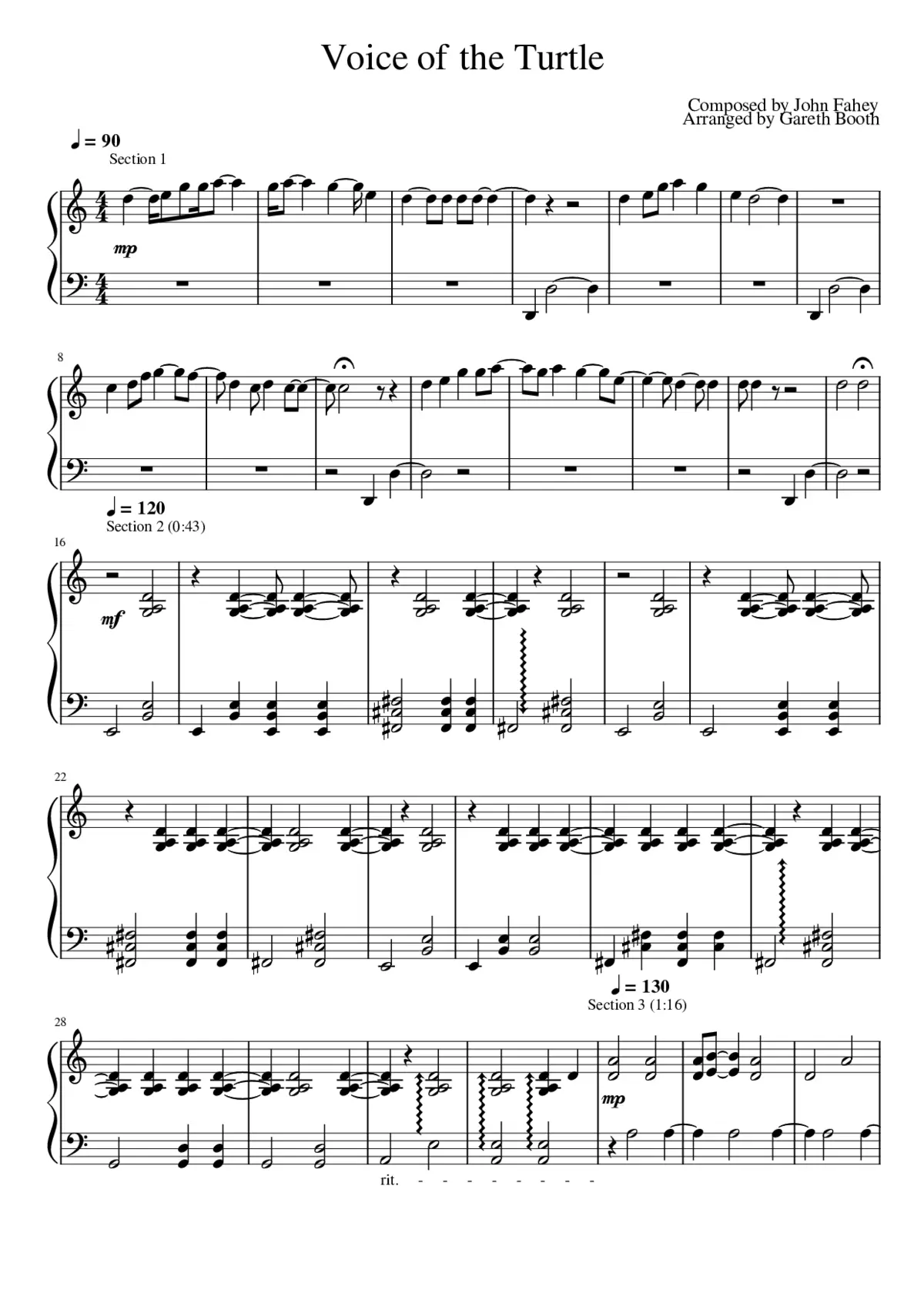 John Fahey - Voice of the turtle - Page 1