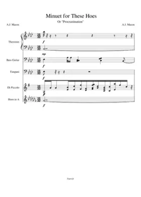 Minuet for These Hoes