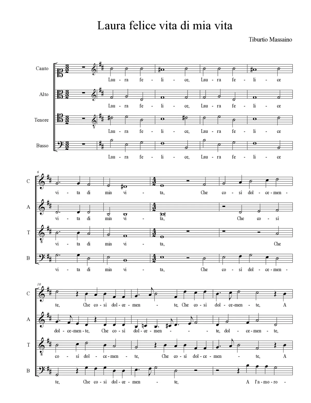 Laura felice vita di mia vita - Page 1