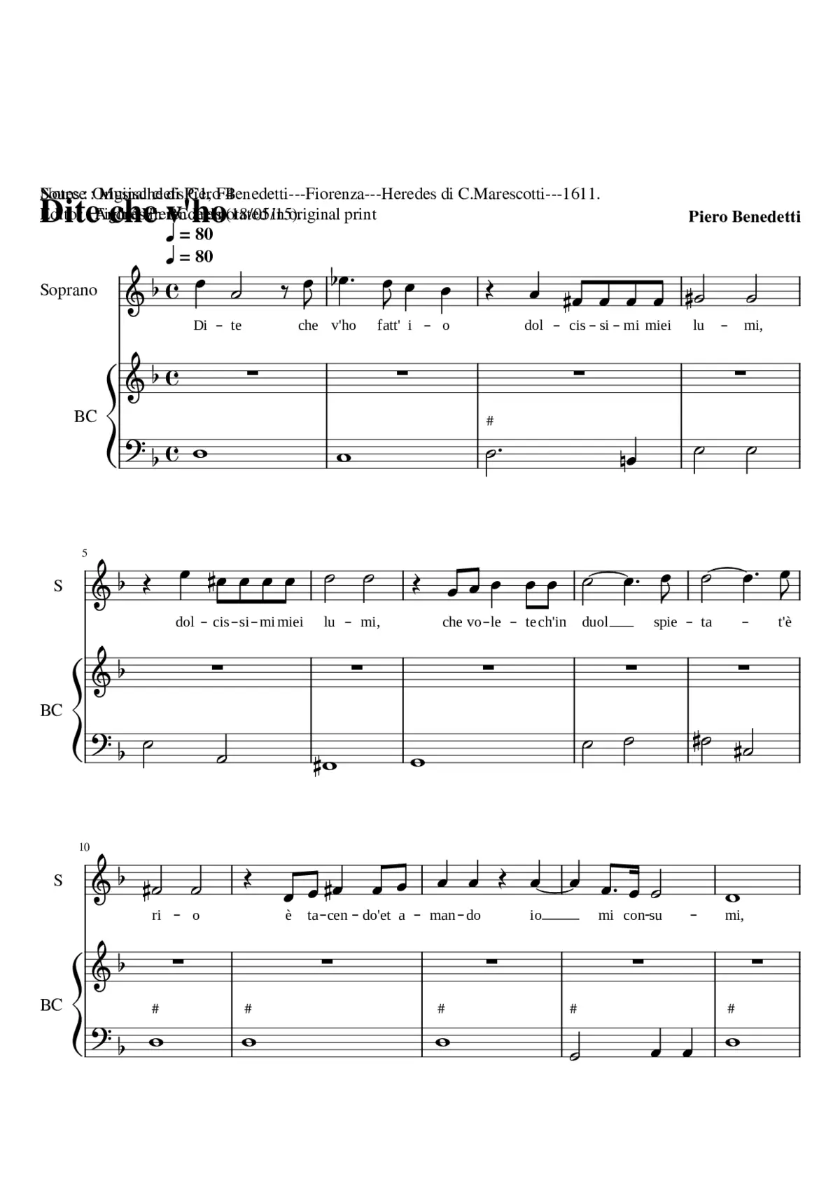 Dite che v'ho fatt'io - Page 1