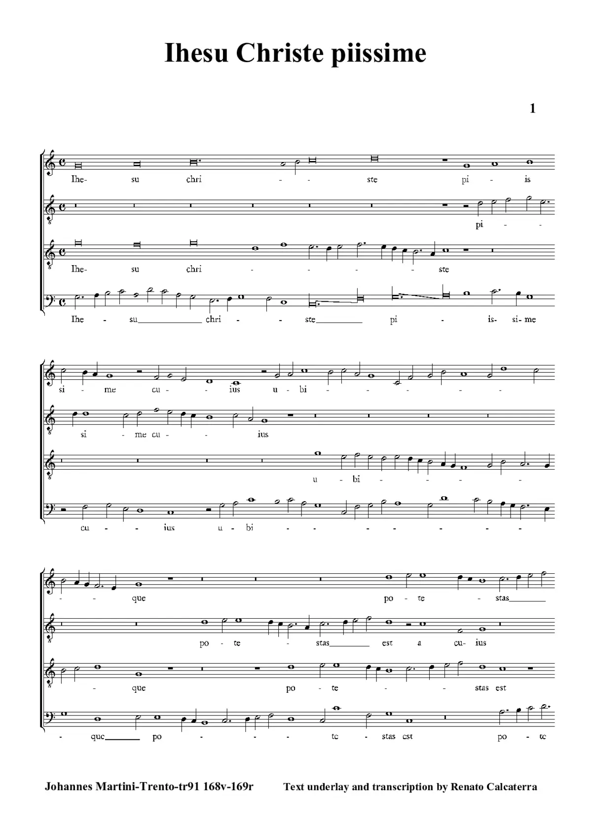 Ihesu Criste piissime - Page 1