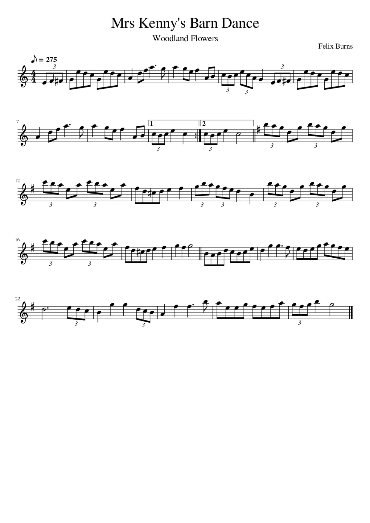 Mrs Kenny's Barn Dance - Page 1