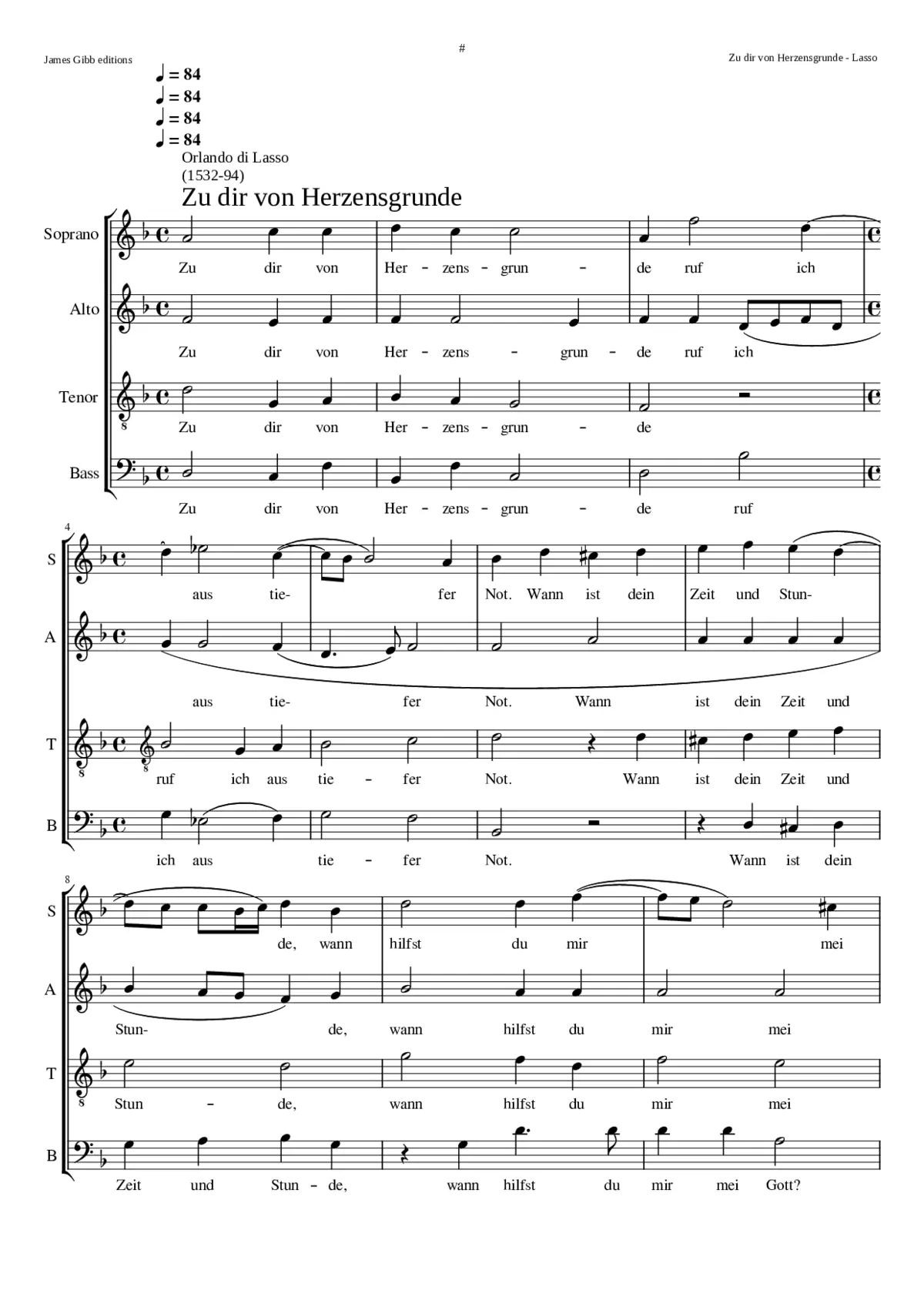 Zu dir von Herzensgrunde - Page 1