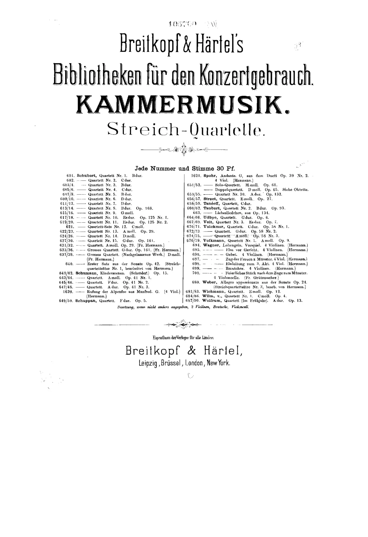 3 leichte Quartetten - Page 1