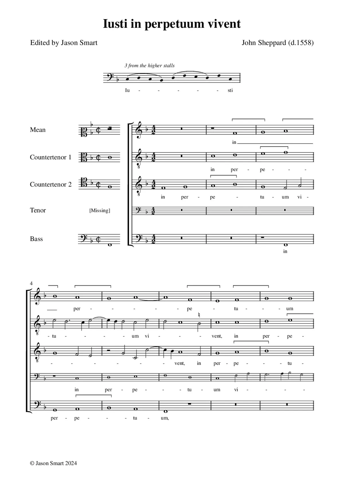 Justi in perpetuum vivent - Page 1