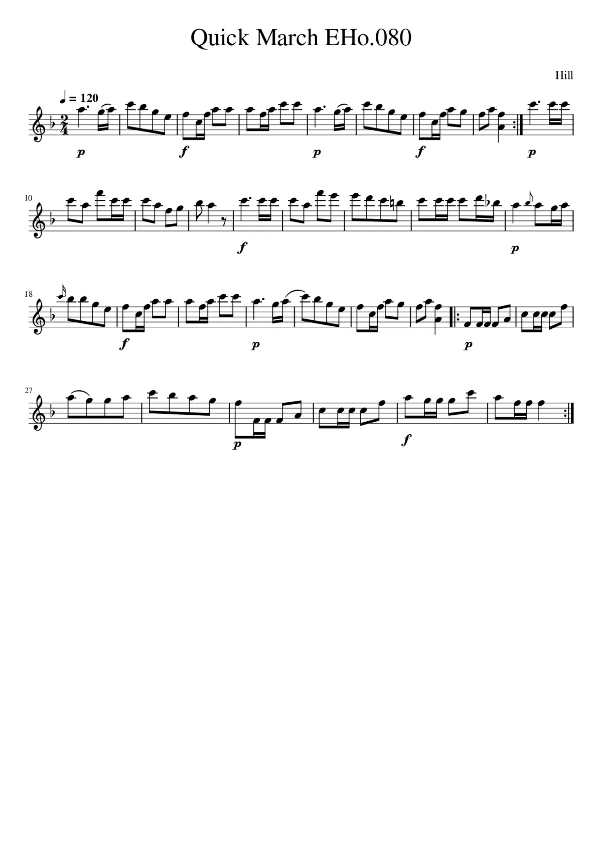 Quick March EHo.080 - Page 1