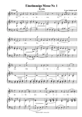 Einstimmige Messe Nr. 1