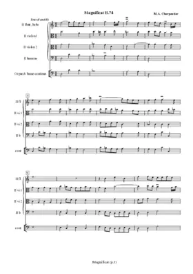 Magnificat à 8 voix et 8 instruments, H 74