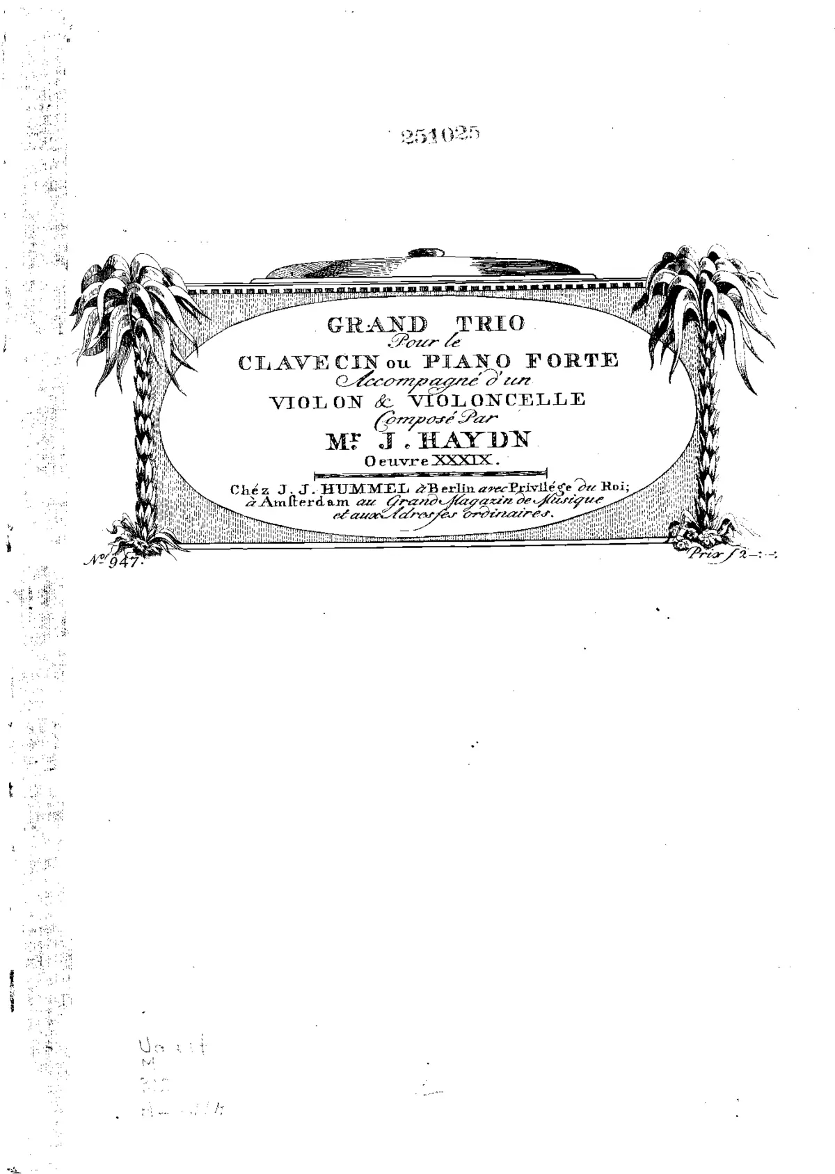 Piano Trio in A-flat major - Page 1