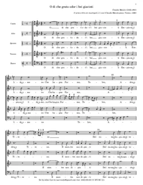 O di che grato odore i bei giacinti