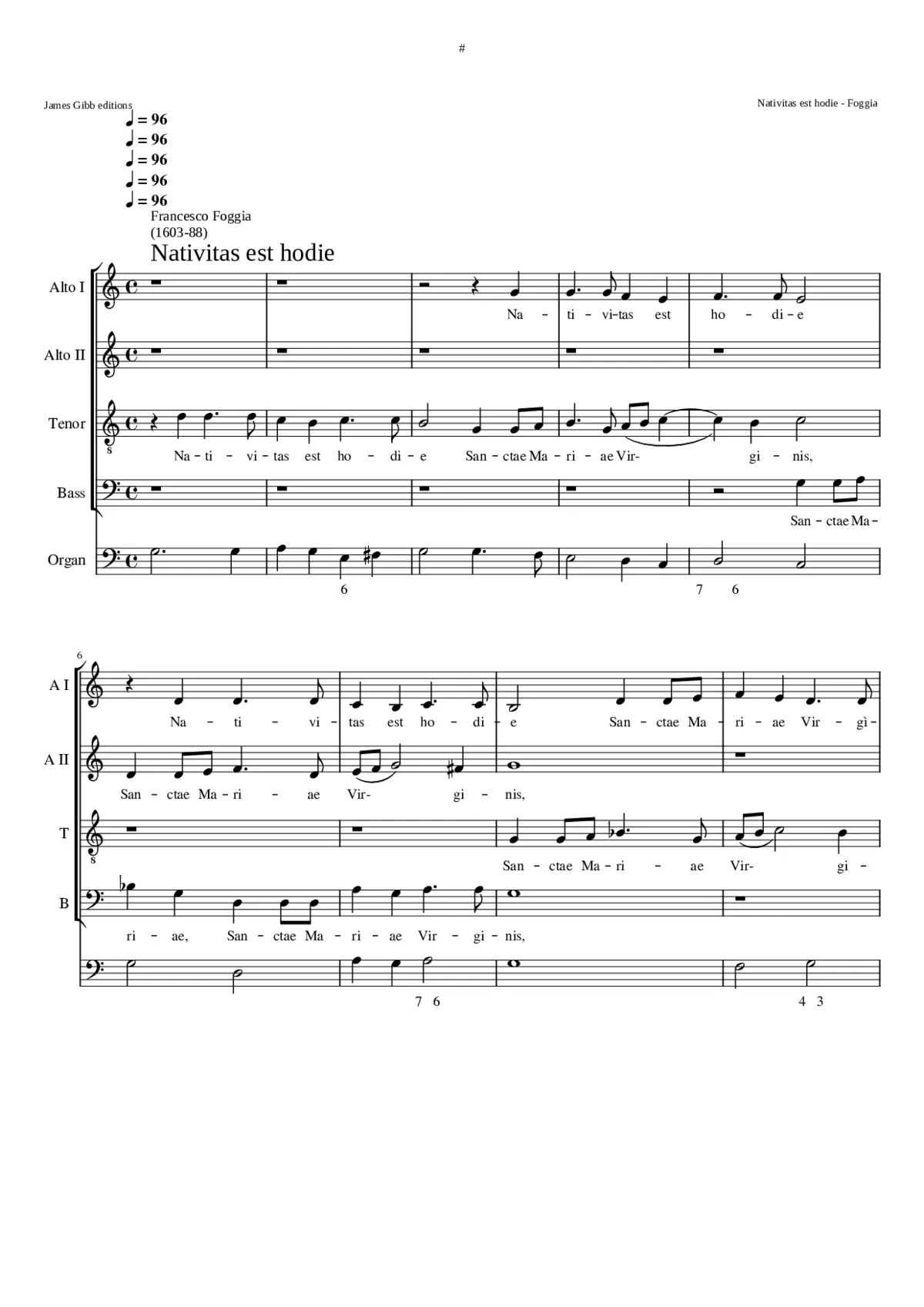 Nativitas est hodie - Page 1