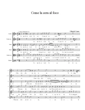 Come la cera al foco