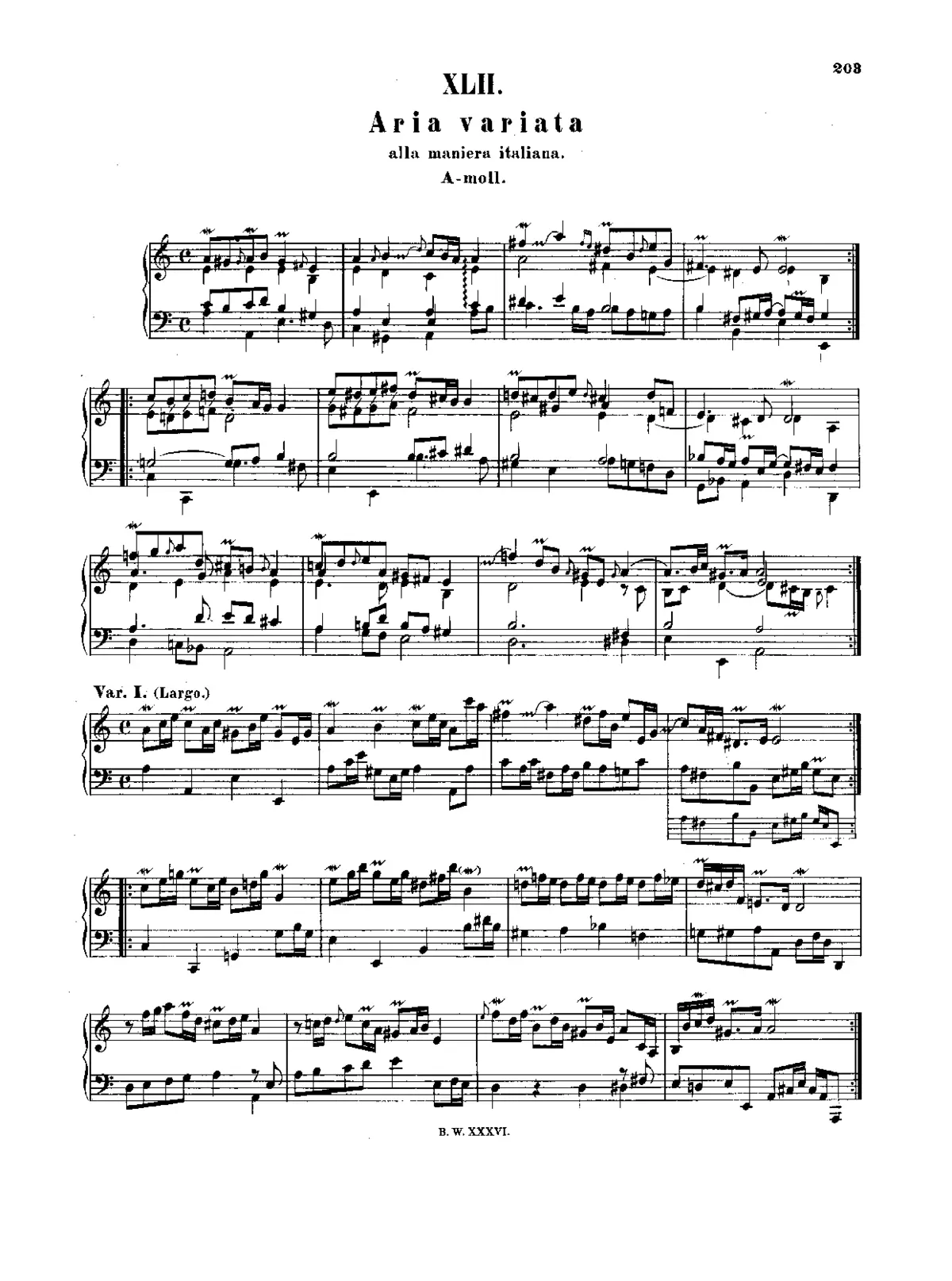 Aria variata - Page 1