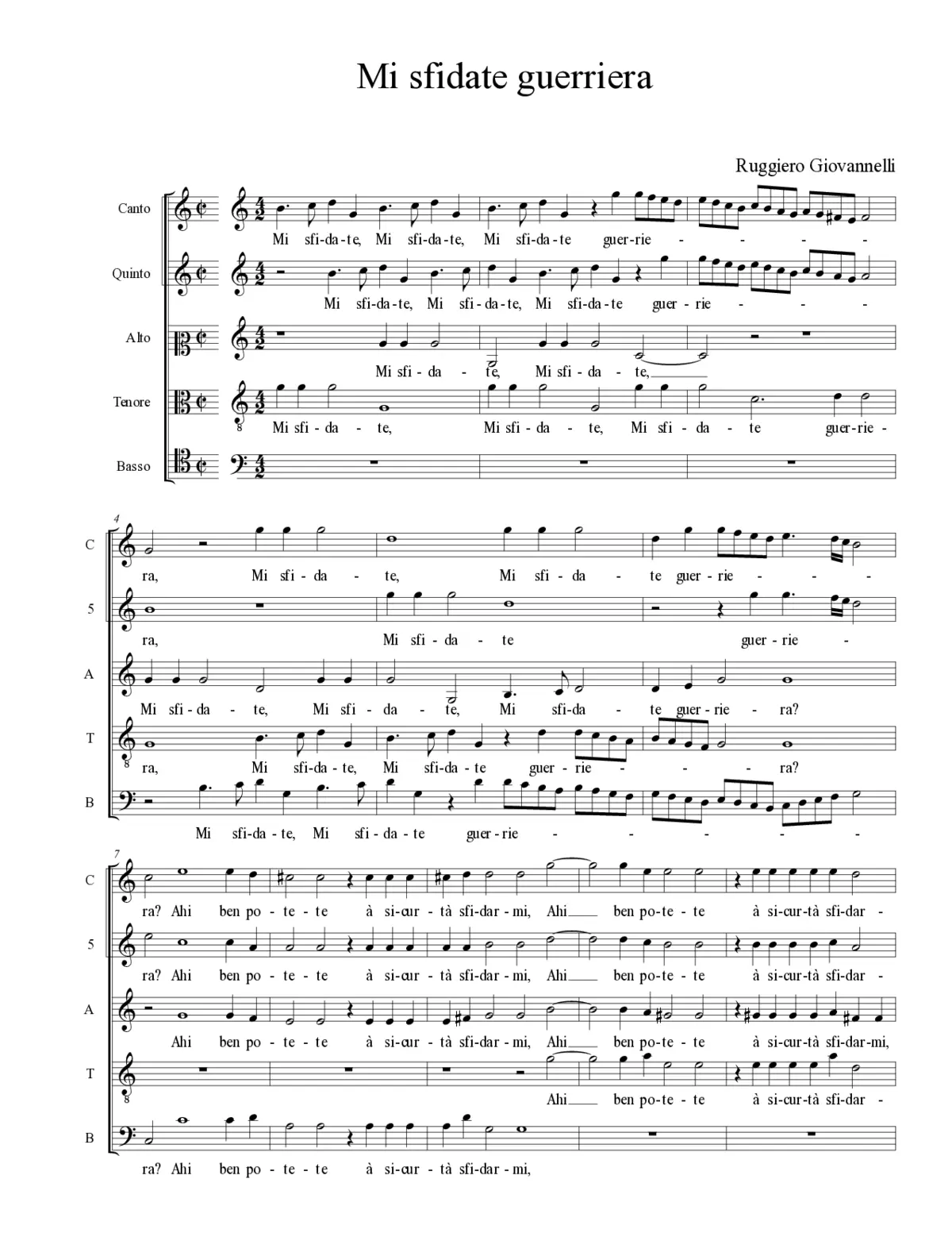 Mi sfidate guerriera - Page 1