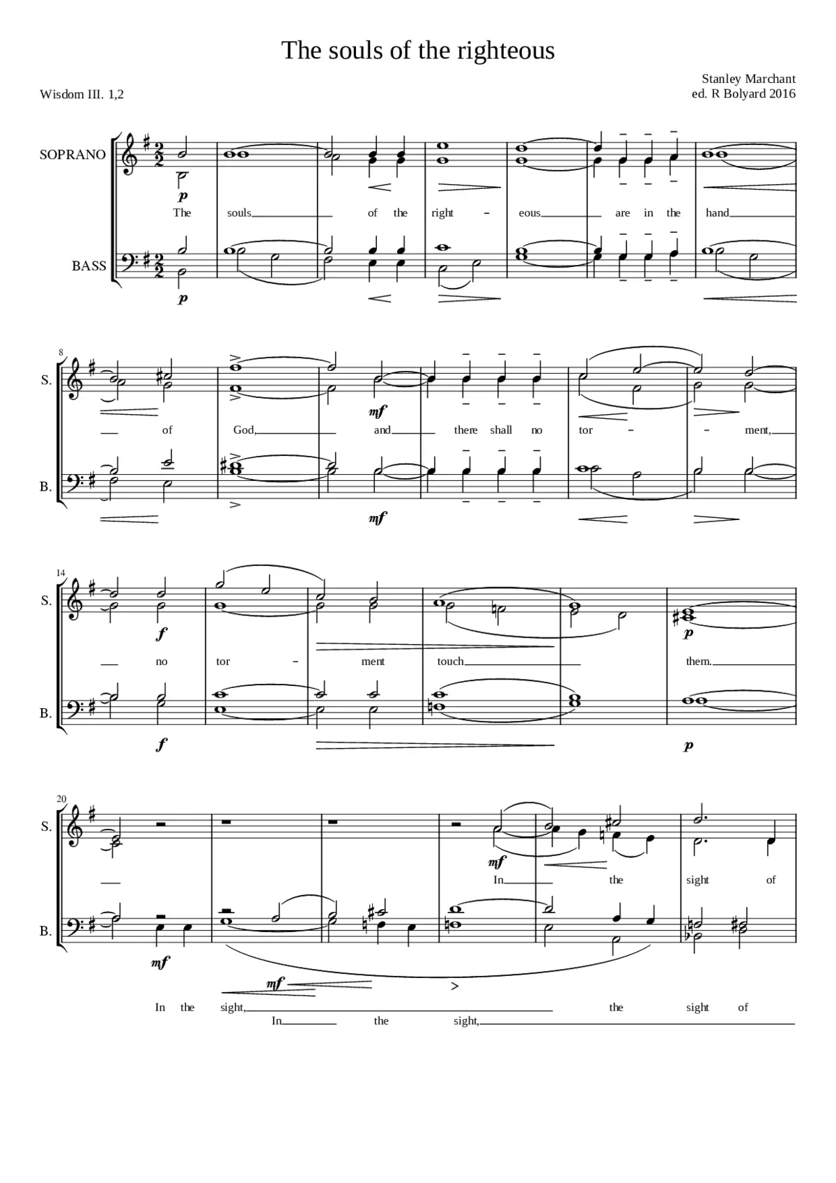 The souls of the righteous - Page 1