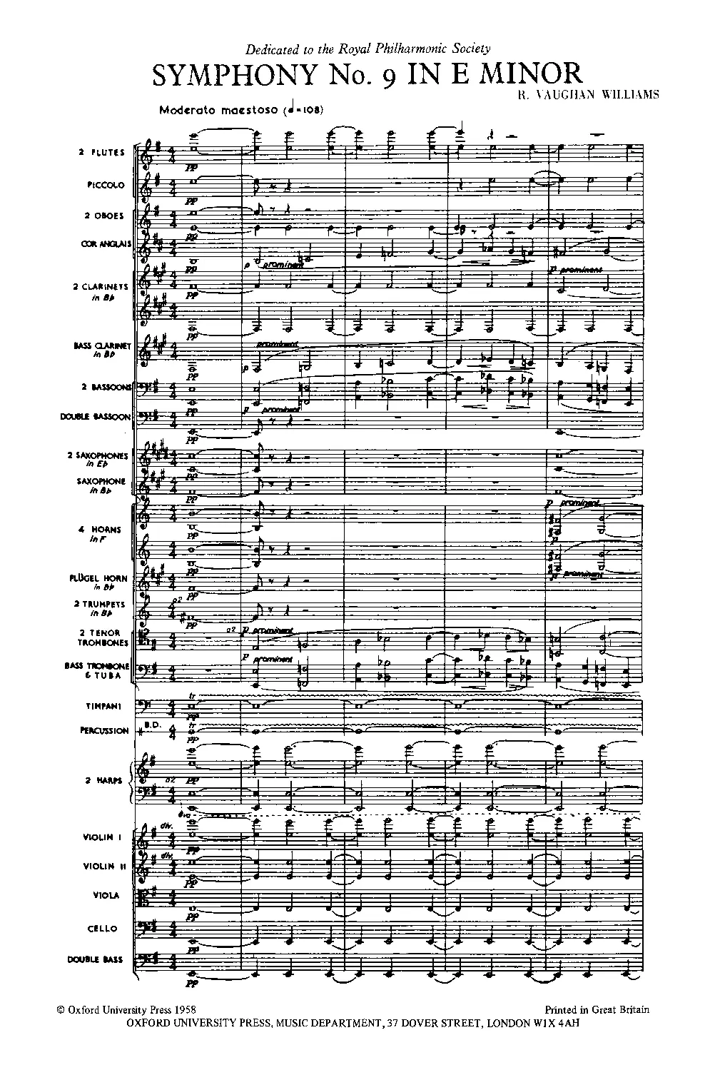 Symphony No.9 in E minor - Page 1