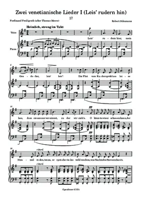 Zwei venetianische Lieder I (Leis’ rudern hin)