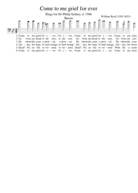 Come to me grief for ever