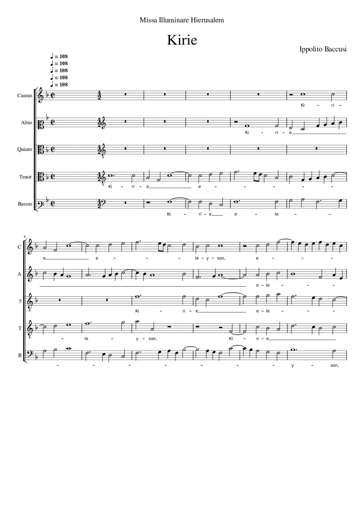 Missa Illuminare Hierusalem - Page 1