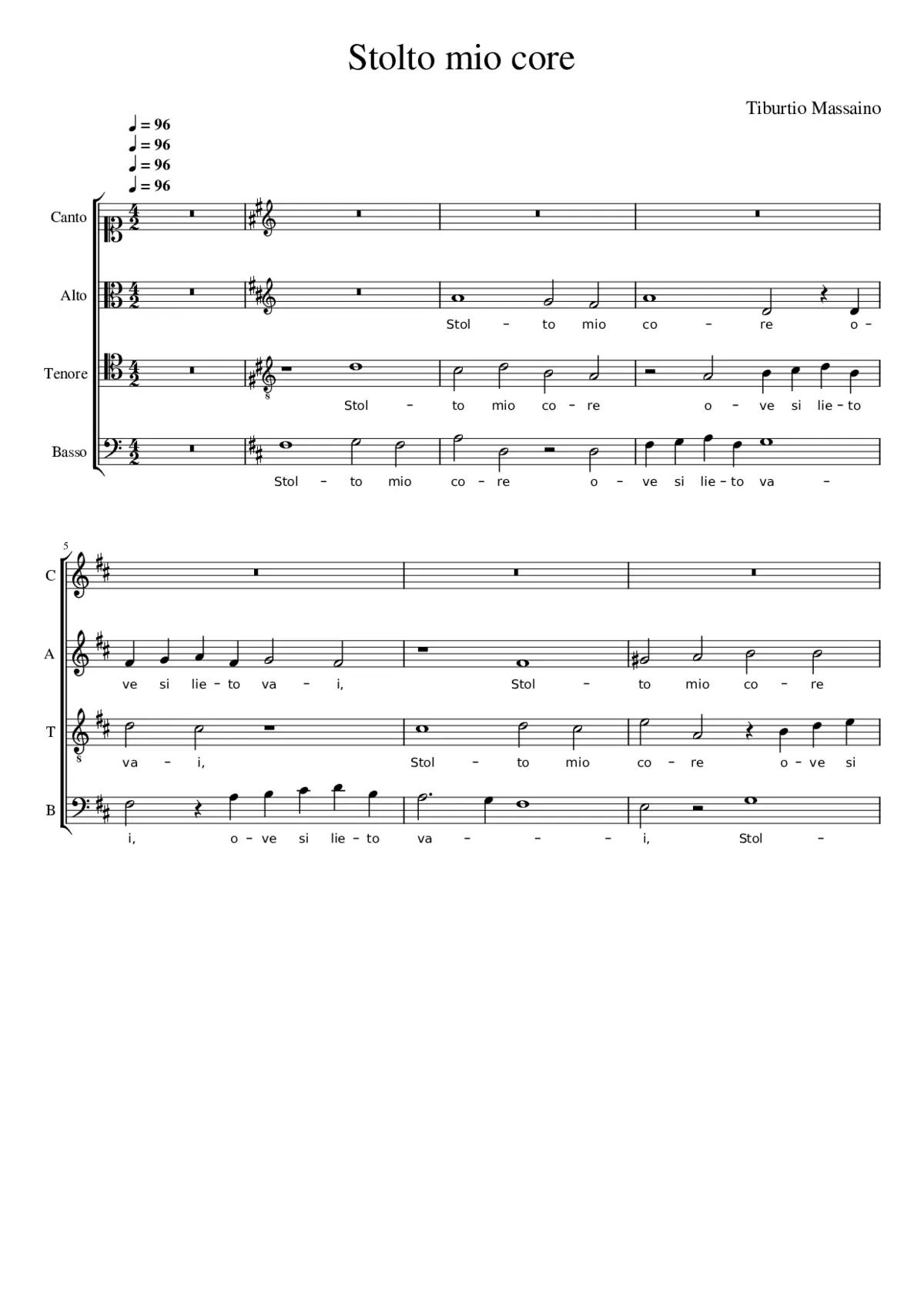 Stolto mio core - Page 1