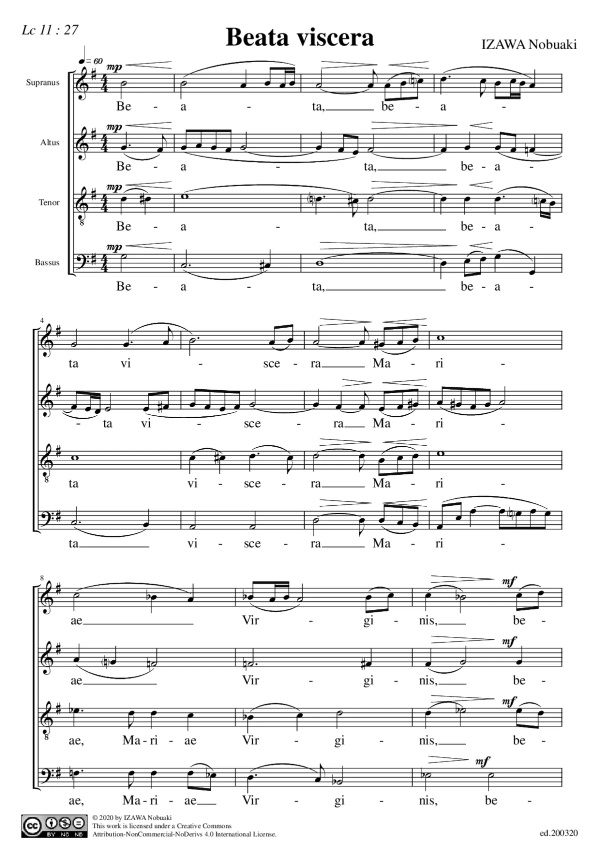 Beata viscera - Page 1