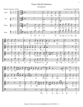 E per virtù de l'amorosa