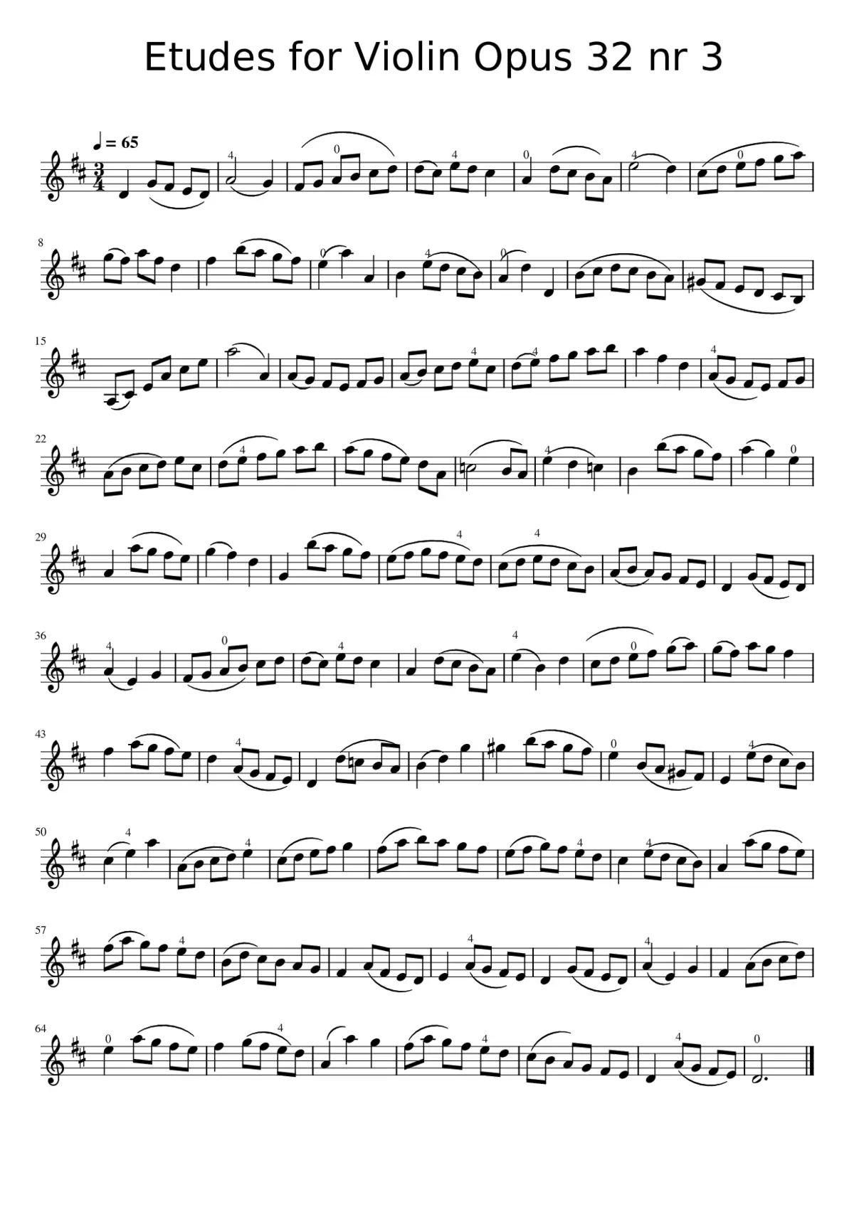 100 Violin Etudes Op.32 - Page 1