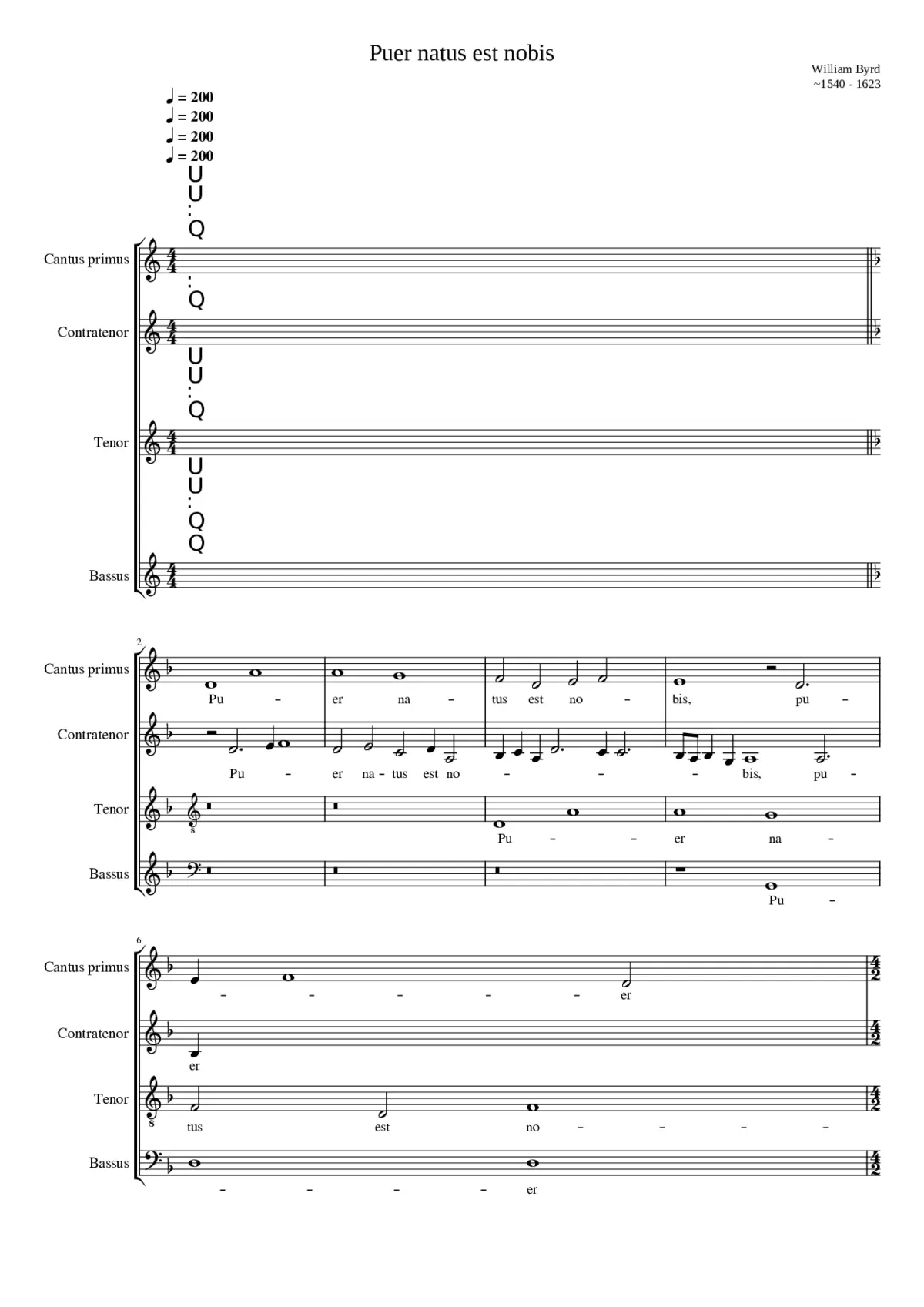 Puer natus est nobis - Page 1