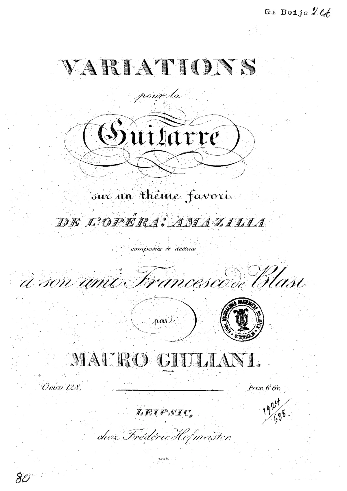 Variations on 'Io ti vidi e t'adorai' - Page 1