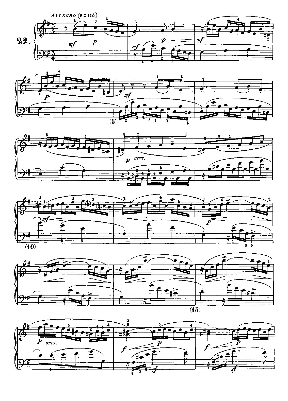Keyboard Sonata in E minor - Page 1