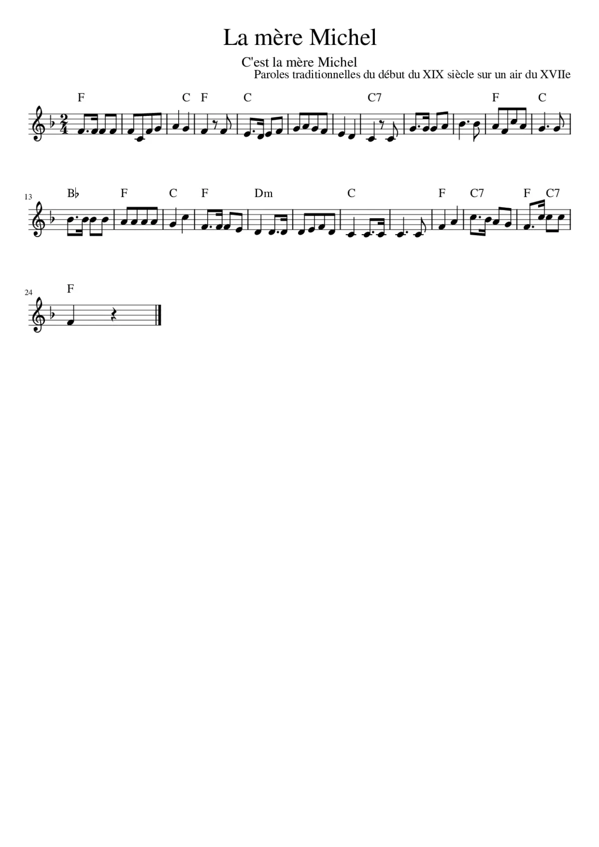 La mère Michel - Page 1