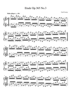 School of Virtuosity Op.365 No.3