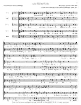 Ardo sì, ma non t'amo