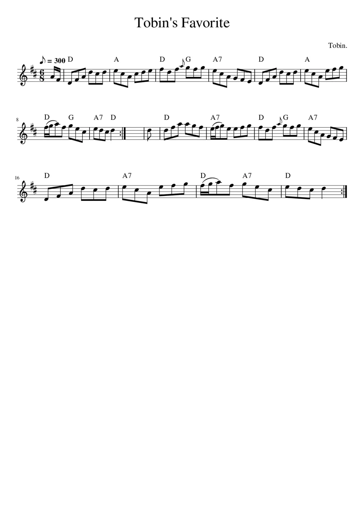 Tobin's Favorite - Page 1