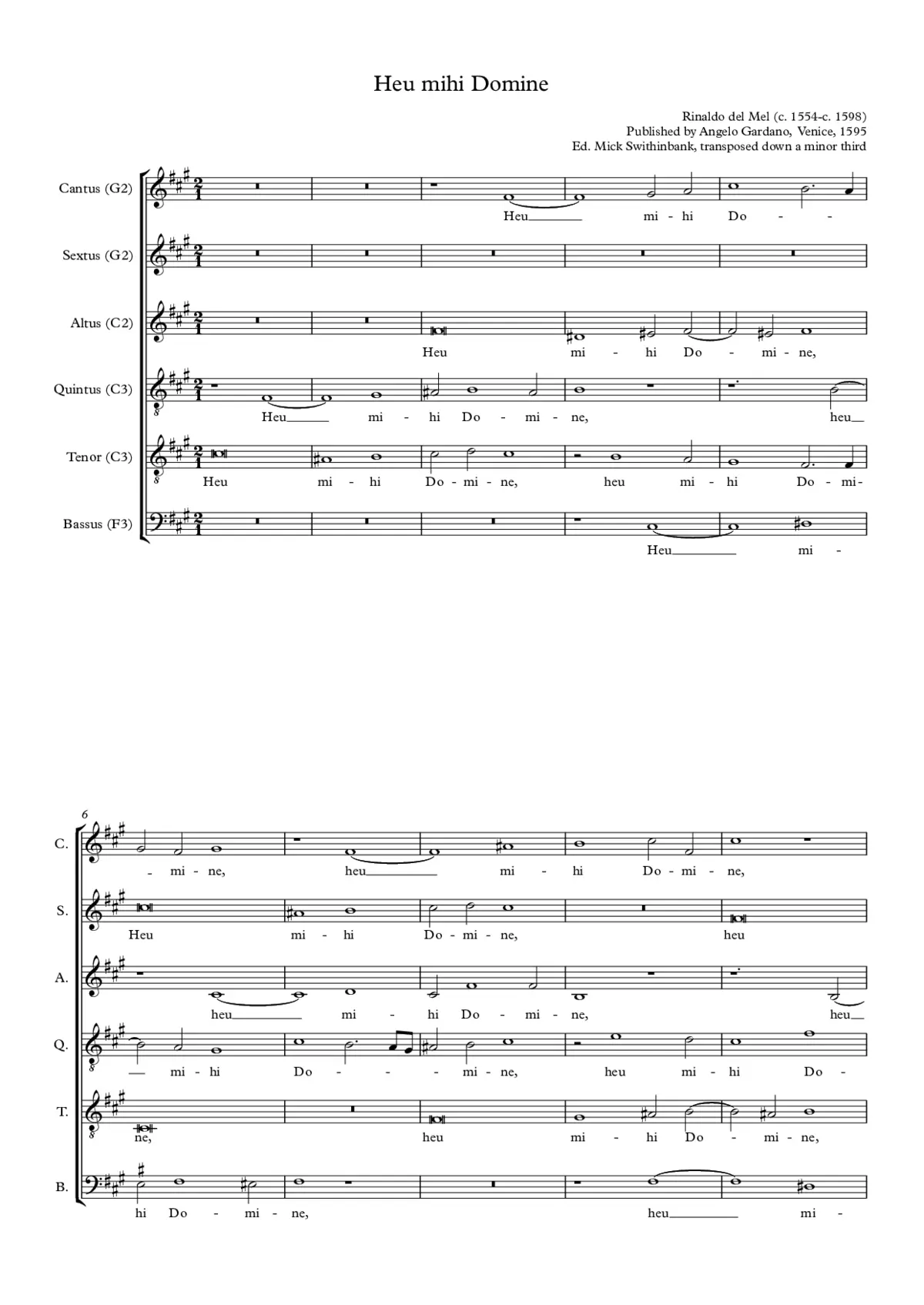Heu mihi Domine - Page 1