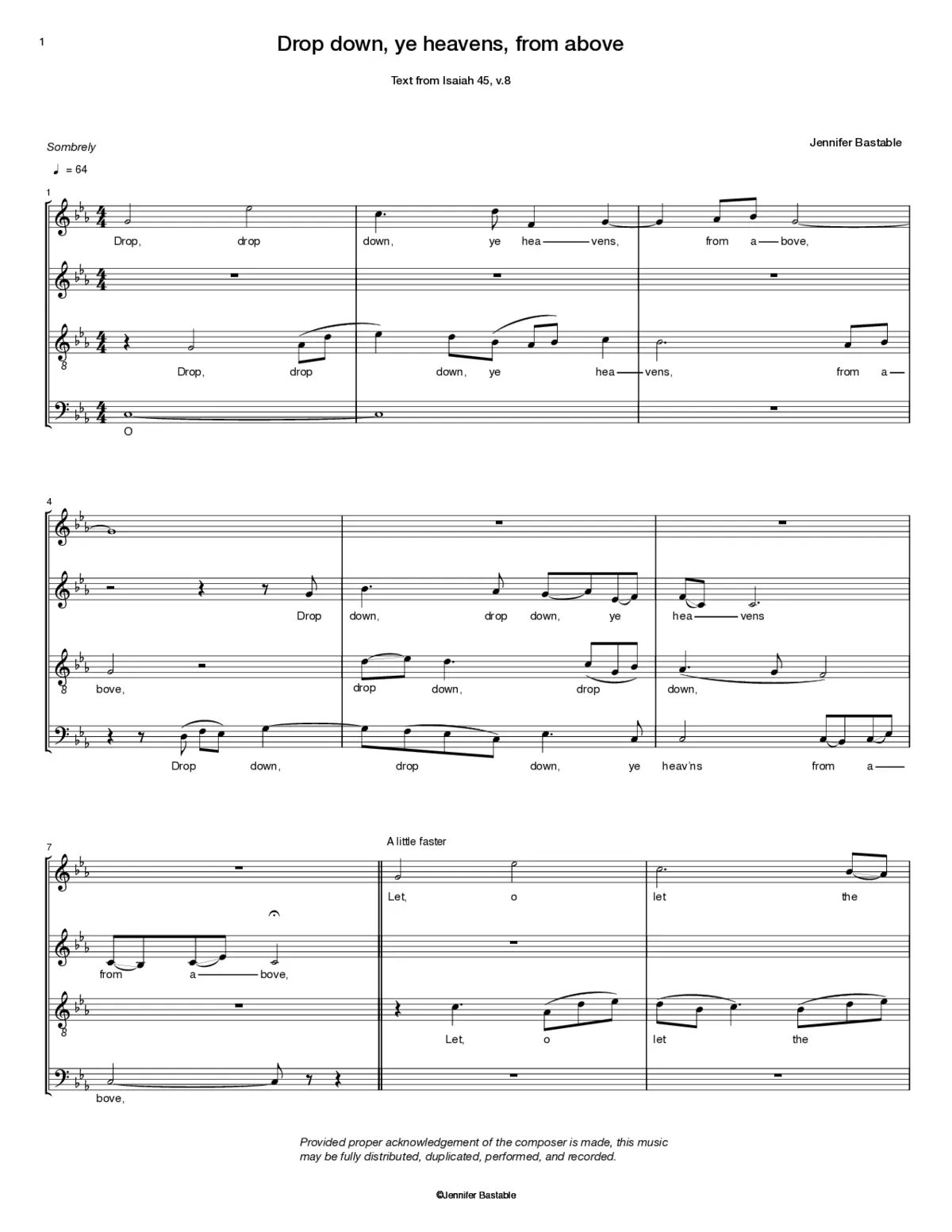 Drop down ye heavens from above - Page 1
