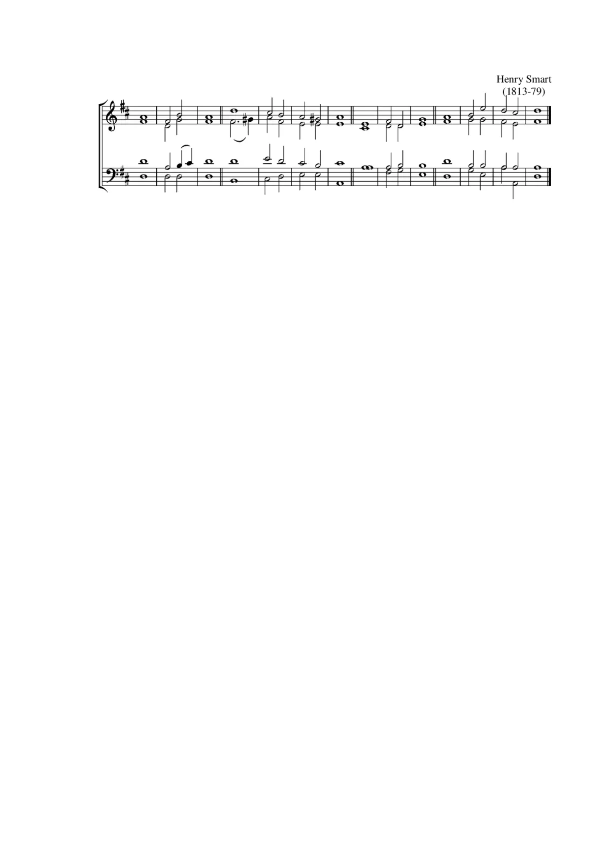 Double chant in D major - Page 1
