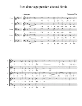 Pien d'un vago pensier, che mi disvia