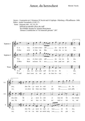 Amor, du herzschest