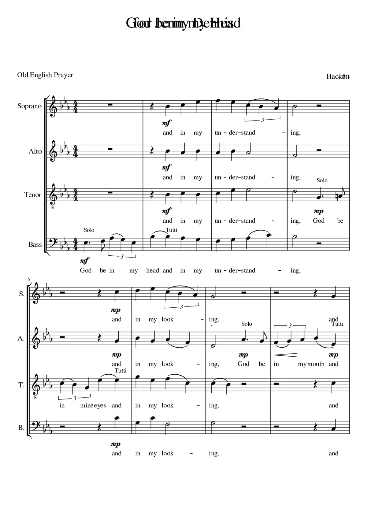 God be in my head - Page 1