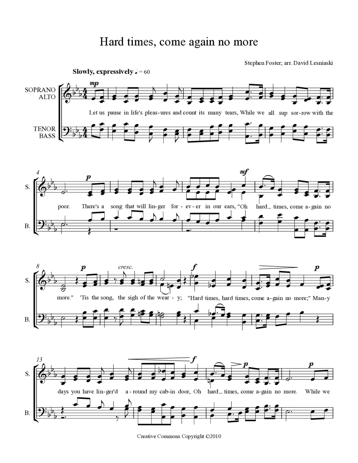 Hard times, come again no more - Page 1