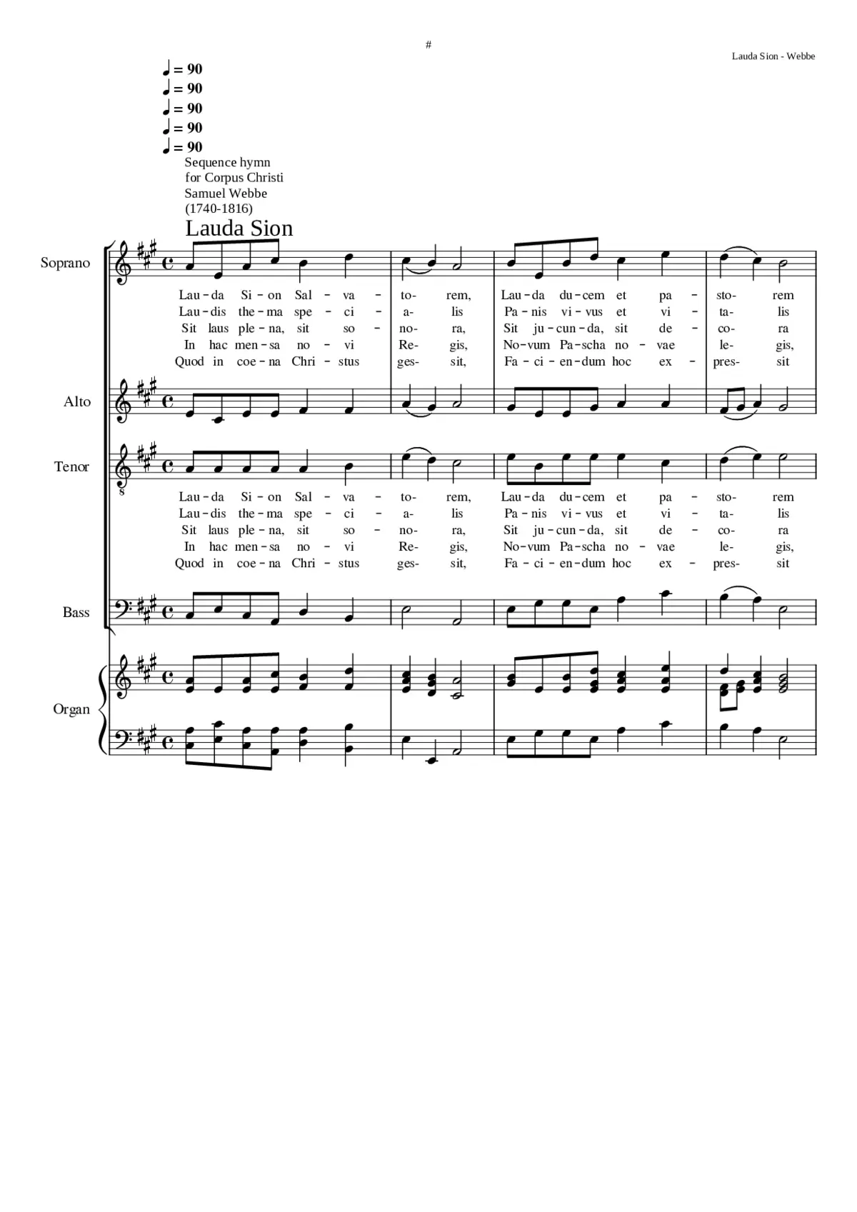 Lauda Sion Salvatorem - Page 1