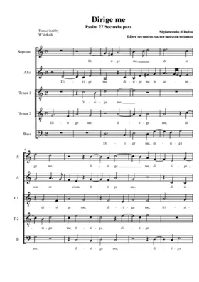 Dirige me (Psalm 27 Secunda pars)