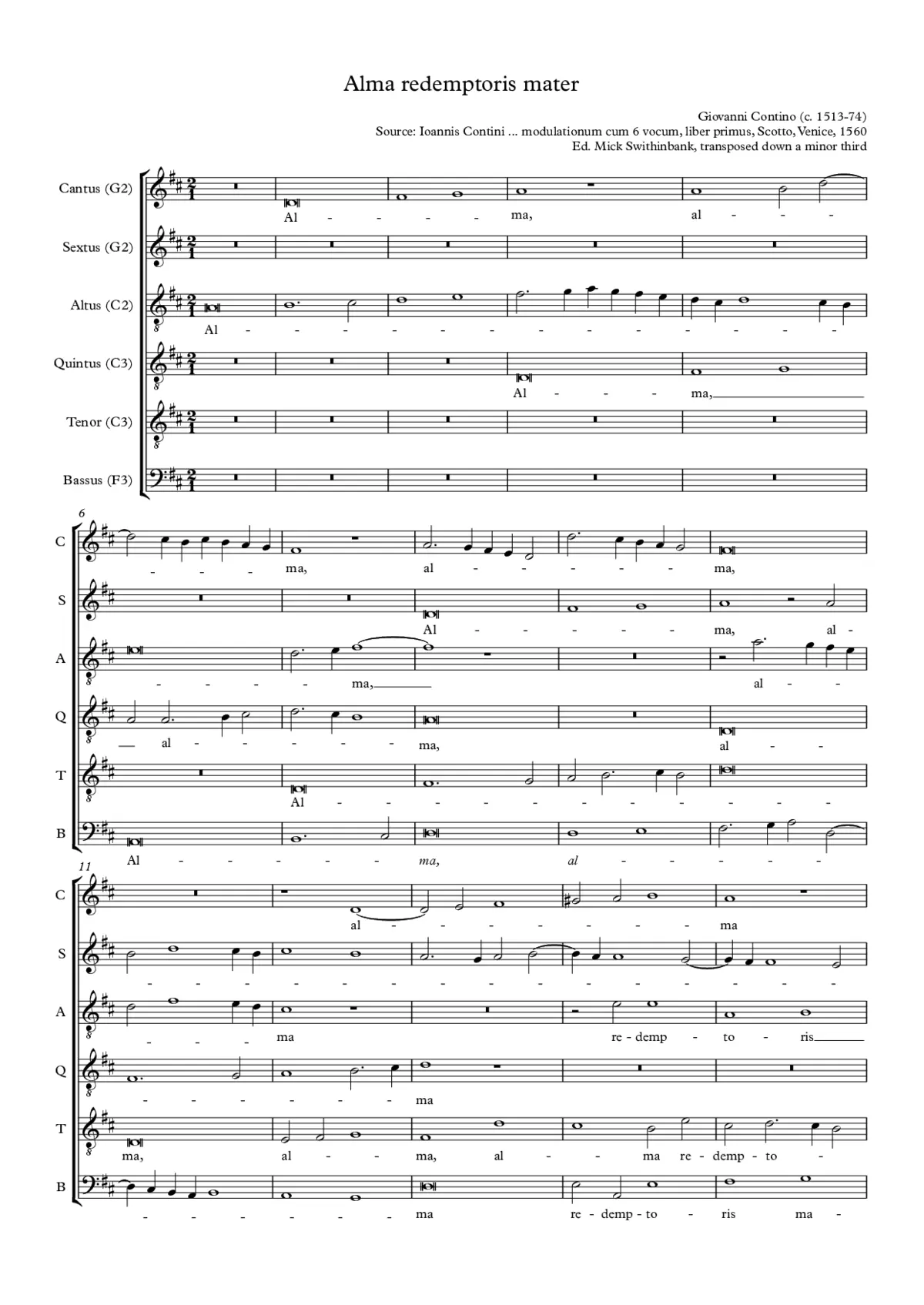 Alma redemptoris mater - Page 1