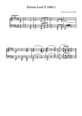 5 Album-Leaves, S.166t